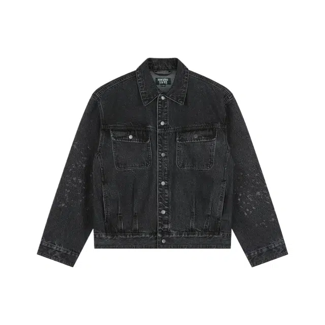 BESLOW INASANE+BOY BLEACHED TRUCKER JACKET