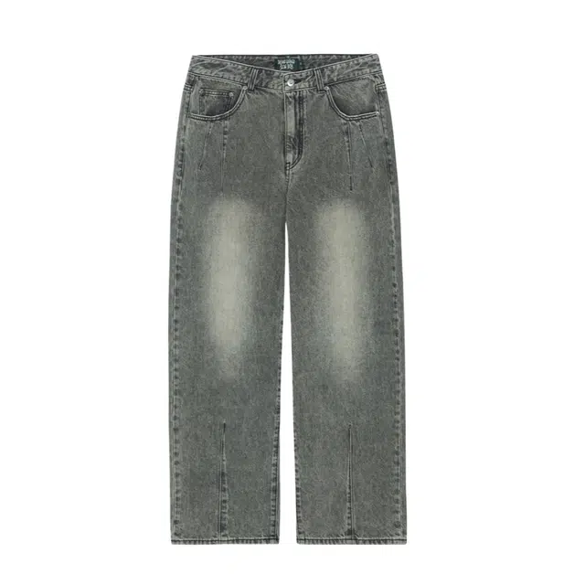 BESLOW FADED WASHING BALLON FIT JEANS