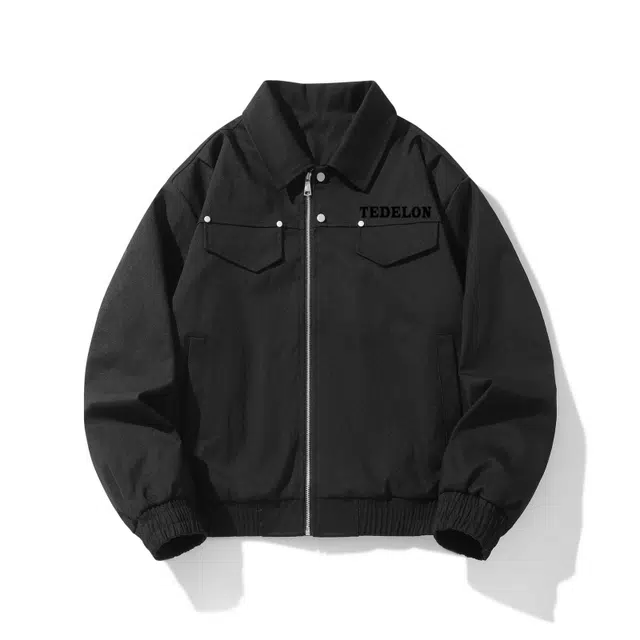 太子龍 美式高街短板外套巴恩风上衣潮流日常穿搭骑行通勤青少年痞帅百搭夹克 男款