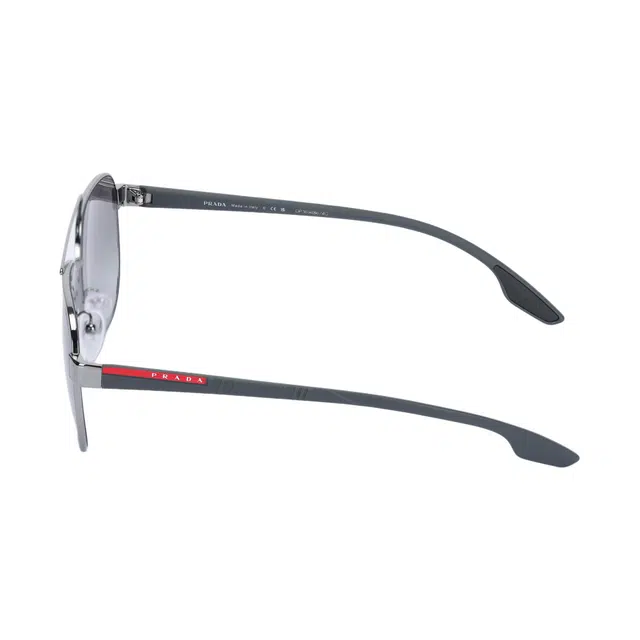 Prada Wise Executive Aviator Sunglasses Silver Gray