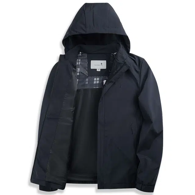 与狼共舞 潮流时尚百搭透气轻薄休闲运动日常通勤吸汗连帽长袖夹克外套 男女同款