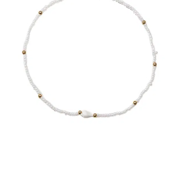 前方大荒野 月光锁骨链甜美温柔小清新文雅精致小巧时尚简约小众设计个性百搭时髦气质 菩提根 项链 女款