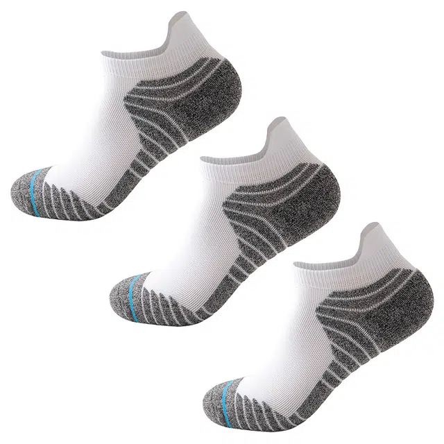 睦隆世家 专业实训级运动健身舒适透气减震耐磨短筒篮球袜 男款