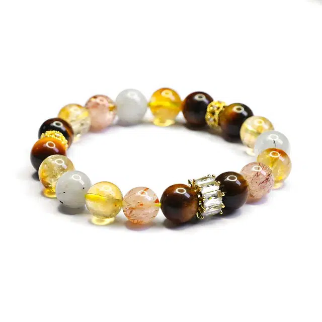 絮物 【虎威金霸王】国潮新中式轻奢小众复古设计高级感出街神器温柔气质财源滚滚上岸#好运 虎眼石 手串 男女同款情侣款