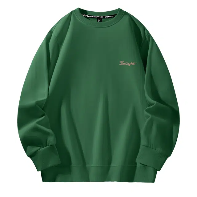 棉致 小砂纸星星简约纯色复古休闲柔软抗皱舒适基础百搭美式街头宽松落肩套头圆领卫衣 男女同款