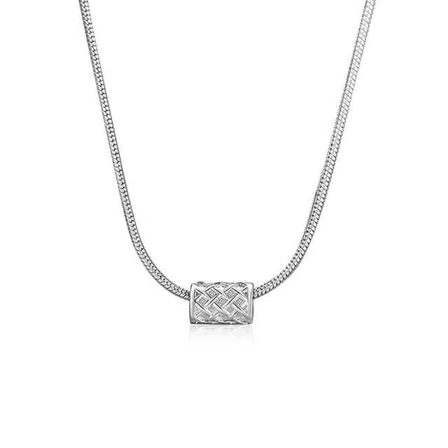 钰宝悦 时尚潮流嘻哈街头小众个性高级感极简冷淡风性感罗网蛇骨链 日常通勤百搭款 合金 项链 男女同款情侣款