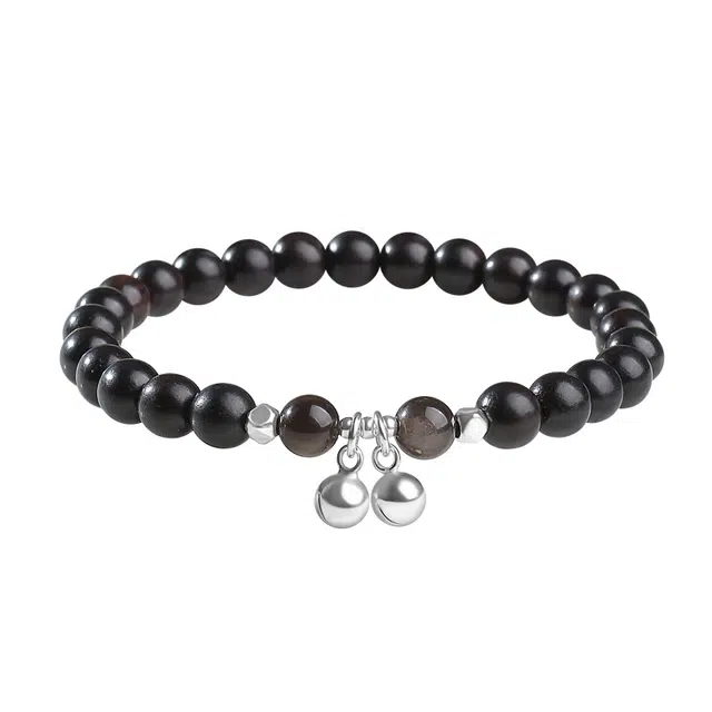 月印百川 轻奢小众铃铛设计文玩 诸事顺遂平安喜乐财运亨通事业有成前程似锦水逆退散 黑檀 手串 男女同款情侣款