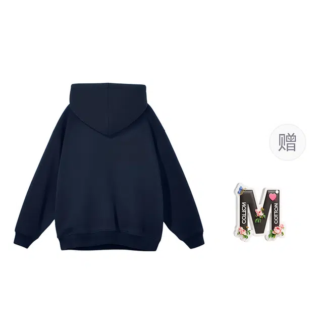 棉购 美式潮流连帽秋冬季设计感印花大码宽松重磅上衣卫衣 男女同款