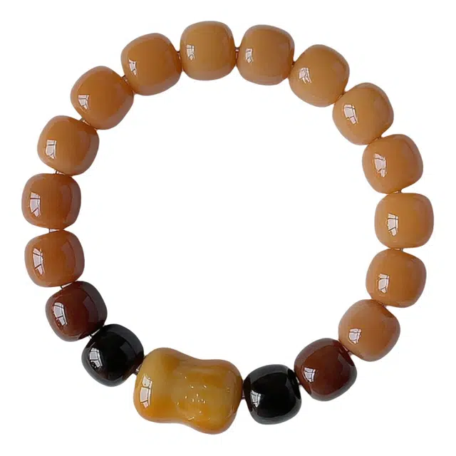 【萧婉汐】 缇克玺 多巴胺 新中式气质简约设计百搭时尚氛围感串珠精致轻奢优雅高级感 菩提根 手串 男女同款情侣款