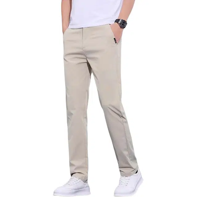 炳盛 薄款直筒宽松商务冰丝长裤休闲裤 男女同款