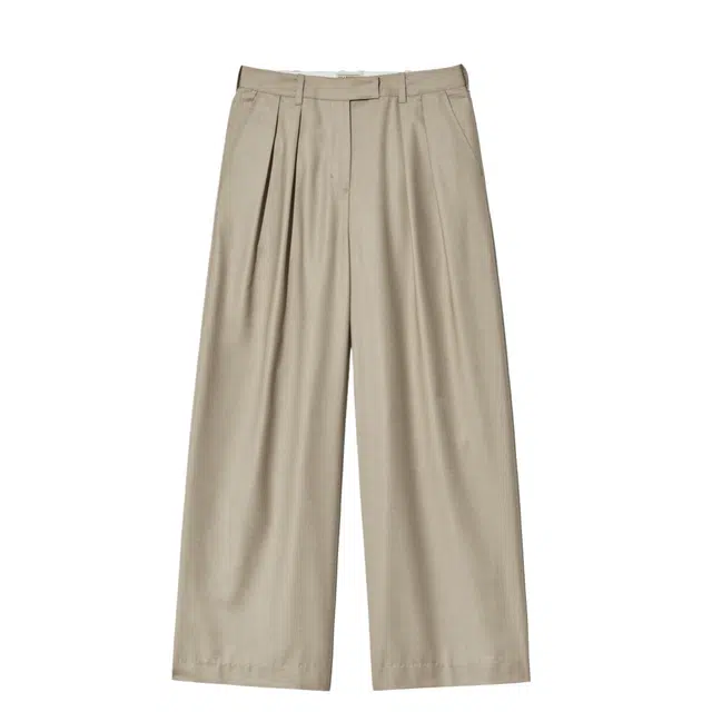 MARITHE FRANCOIS GIRBAUD SS25 W TWO TUCK WIDE SLACKS