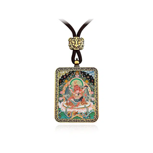 眰恦 红财神 立体浮雕 合金 项链 男女同款情侣款