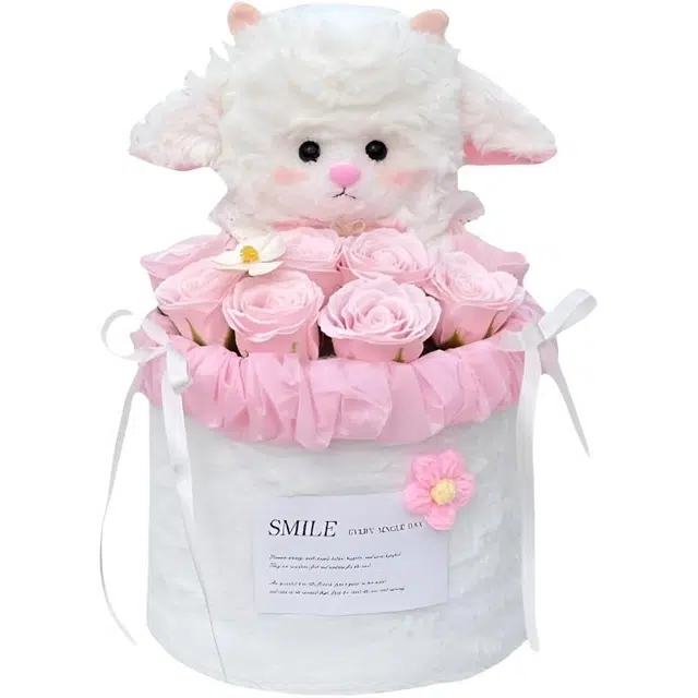 嗷嗷熊 可爱小羊 陪伴花束 玩偶周边