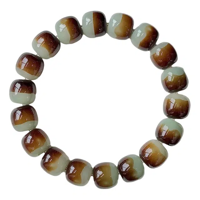 【赊海棠】 缇克玺 多巴胺 精致时尚潮流气质优雅时髦轻奢小众高级感 气质典雅少女心浪漫休闲通勤百搭 菩提根 手串 男女同款情侣款