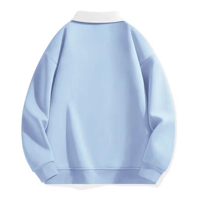 棉致 潮流百搭闪亮流星涂鸦翻领撞色学院风柔软舒适亲肤宽松落肩长袖卫衣 女款