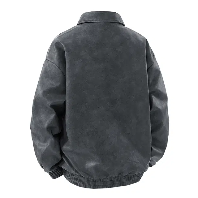 卡丹狄诺 情侣款春秋高品质皮衣机车服男装夹克外套 男女同款