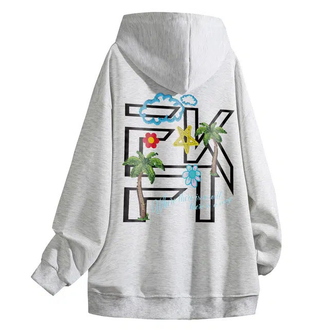 FKFT Letter Print Hoodie
