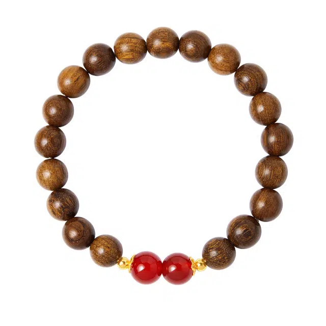 素于 新中式潮流 水逆退散 优雅百搭 财源广进 金丝檀木 手串 男女同款情侣款