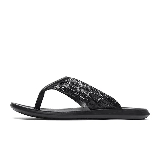 敦奴 潮流时尚通勤日常 橡胶底 静音防臭防磨速干人字拖鞋 男款