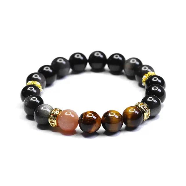 絮物 复古国潮新中式轻奢小众设计高级感出街神器温柔气质诸事顺遂上岸#好运 黑曜石 手串 男女同款情侣款