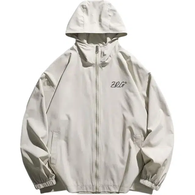 梓润格 简约时尚百搭复古美式徒步连帽防水户外夹克外套 男女同款