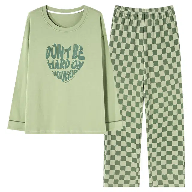 芬腾可安 宿舍外出都可穿的时尚设计感舒适经典家居服可穿睡衣套装 女款