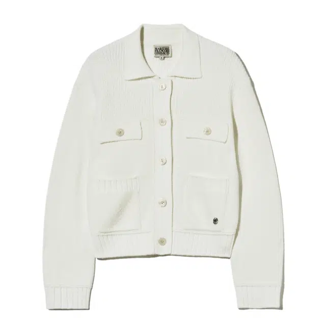 MARITHE FRANCOIS GIRBAUD W BUTTON COLLAR CARDIGAN