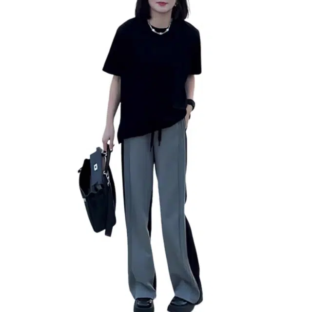 丝絮丝绸 慵懒风穿搭通勤简约休闲套装 女款