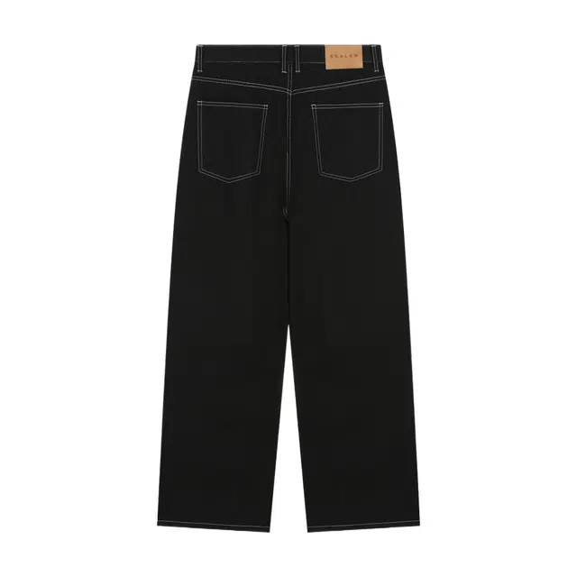 BESLOW WIDE FIT TWO TUCK LINEN DENIM PANTS