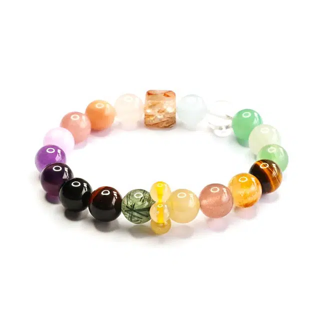 絮物 【多宝】高级感设计甜美气质百搭潮流新中式轻奢小众出街神器温柔可爱万事顺心上岸#好运 多色水晶 手串 男女同款情侣款