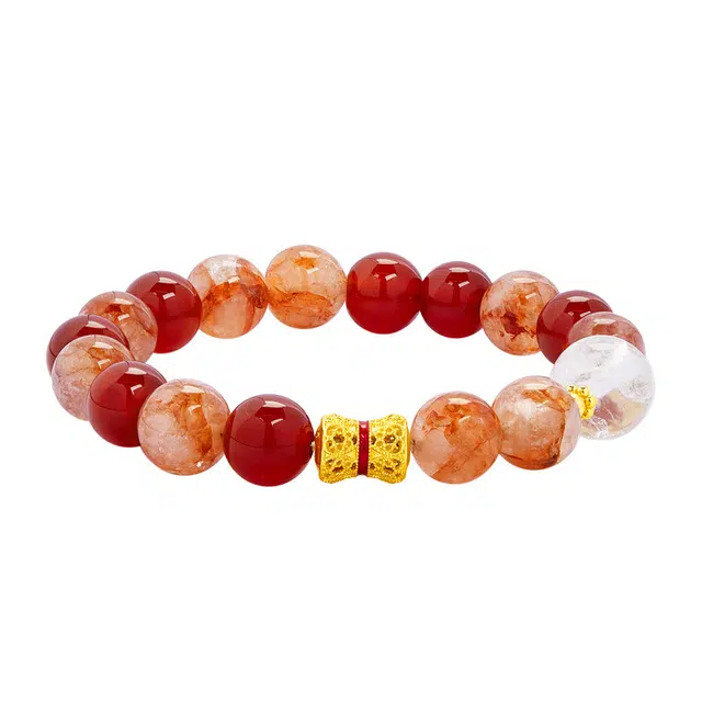 素于 国潮潮流 水逆退散 优雅百搭 玛瑙 手串 男女同款情侣款