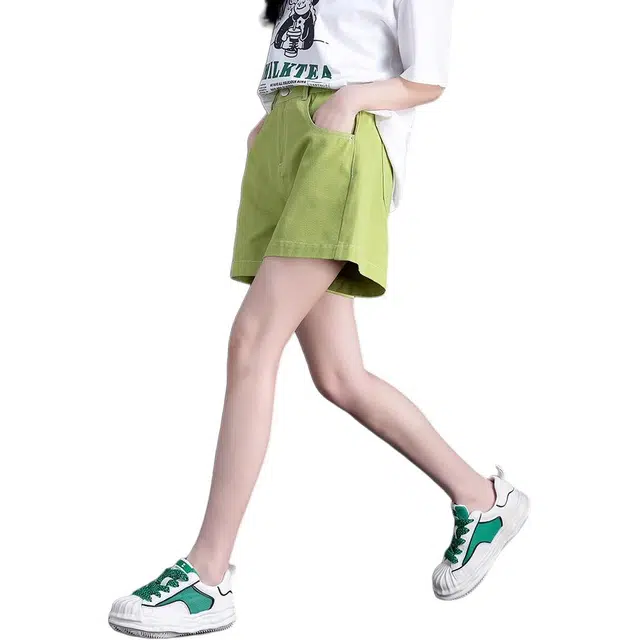 囍鱼少女 时尚休闲简约百搭牛仔短裤 女款