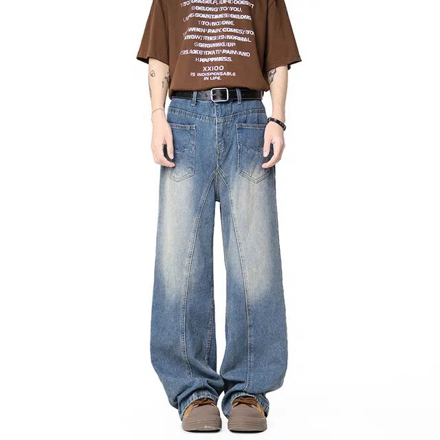 金盾 潮流美式舒适百搭牛仔裤 男款