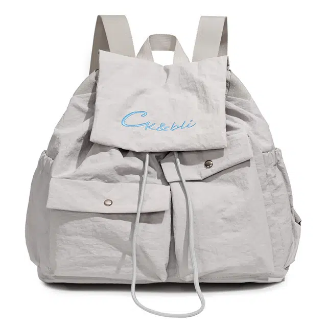 巴朗熊 日系简约百搭大容量休闲 牛津布 双肩包 常规 男女同款情侣款 多色