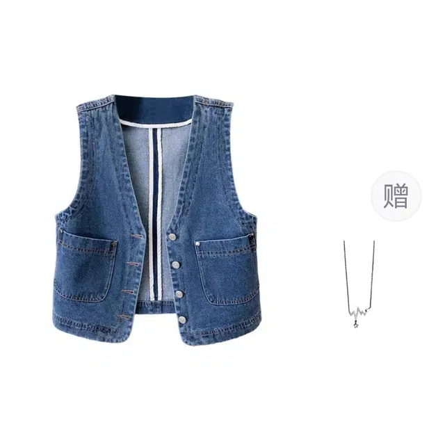 识恩 大码背心女夏季减龄显瘦时尚气质上衣马甲 女款