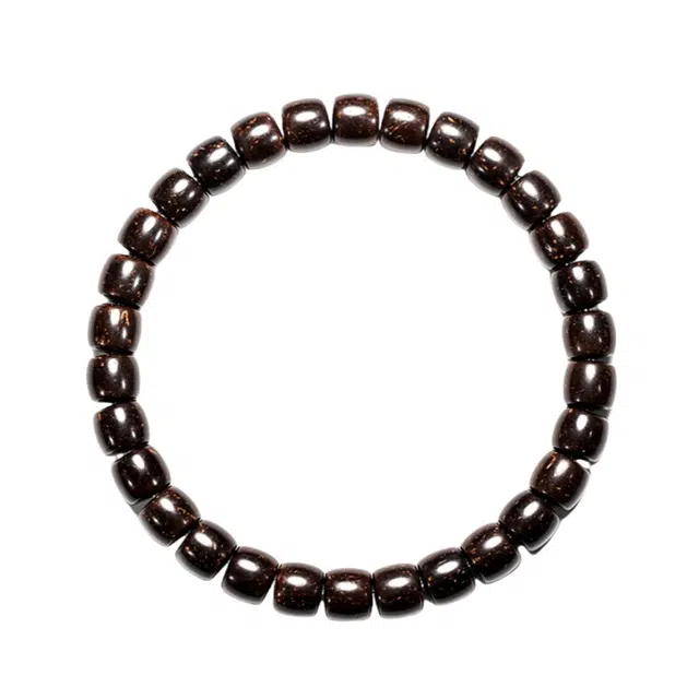 宣华意 新中式国潮风时尚高级精致简约大气文玩直切单圈 椰蒂 手串 男女同款情侣款