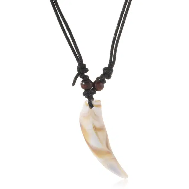 前方大荒野 角雕转运珠复古白色文艺风潮流时髦小众独特设计高级感 菩提根 项链 男女同款情侣款