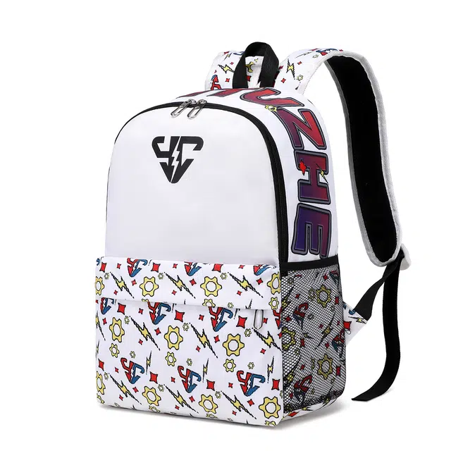 垣途者 像素风满印小闪电休闲运动学生书包 尼龙 双肩包 常规 男女同款情侣款 多色