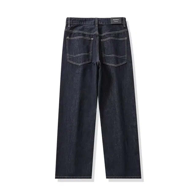希越 复古高腰直筒设计感宽松阔腿拖地牛仔裤 男款