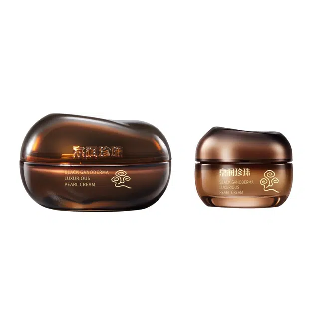 京润珍珠  黑灵芝奢养珍珠膏 舒缓紧致保湿修护抗皱