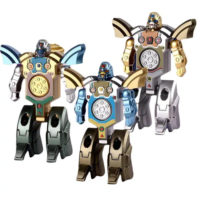 萌吉码 变形机器人 创意有趣 指尖陀螺