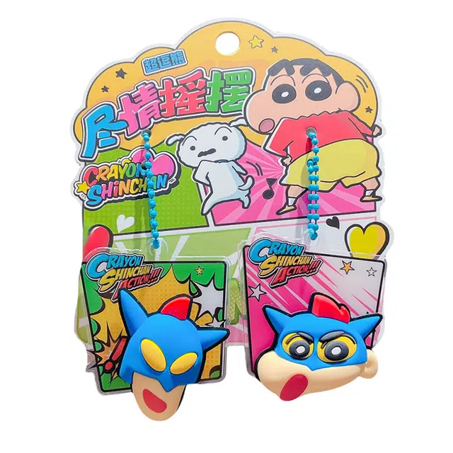 萌舒奇 蜡笔小新尽情摇摆 对装亚克力 新奇搞怪小玩具 亚力克立牌