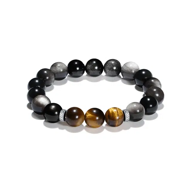 【招财转运】 福韵金 时来运转新中式飞黄腾达旺运接财事业高升百搭#好运 黑曜石 手串 男女同款情侣款