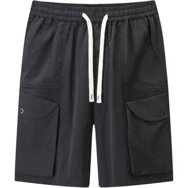 卡丹狄诺 街头复古多口袋阔腿休闲百搭工装短裤 男款