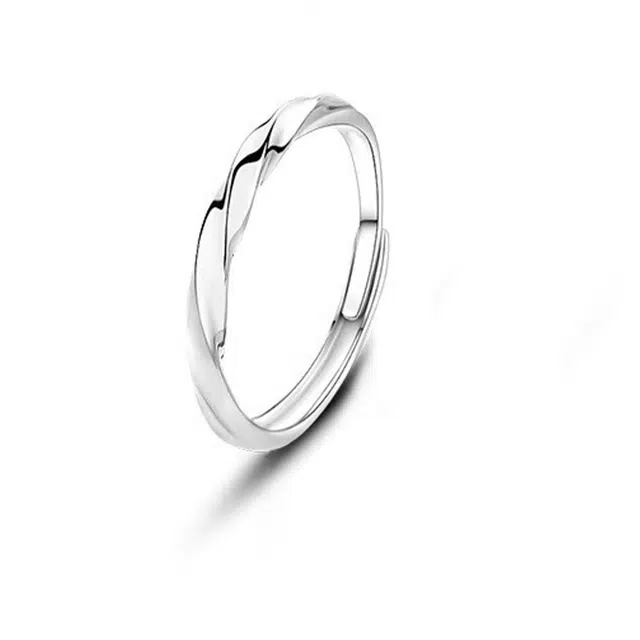 九隆古 复古文艺风森系禅味新中式国潮 人工托帕石 戒指 男女同款情侣款