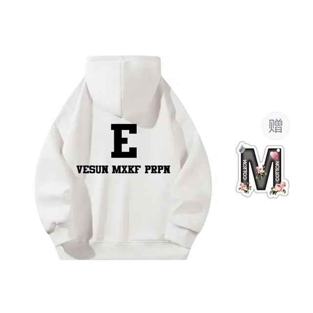 棉购 韩系重磅连帽套头慵懒风宽松卫衣 通用