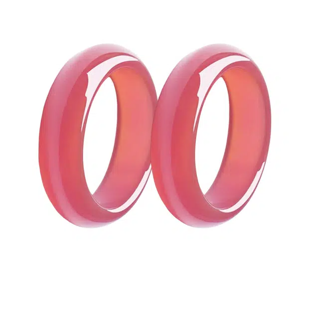 九隆古 轻奢高级感气质磨砂璀璨星河精致素圈优雅闪耀梦幻简约小众百搭#好运 人工托帕石 戒指 男女同款情侣款