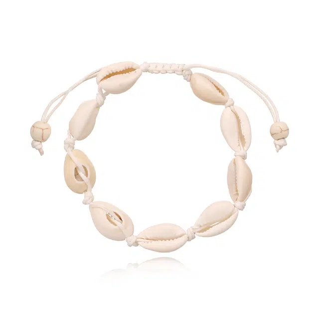 前方大荒野 清凉编织清新海边氛围感甜美时髦度假休闲百搭时尚简约小众设计精致小巧 菩提根 手链 女款