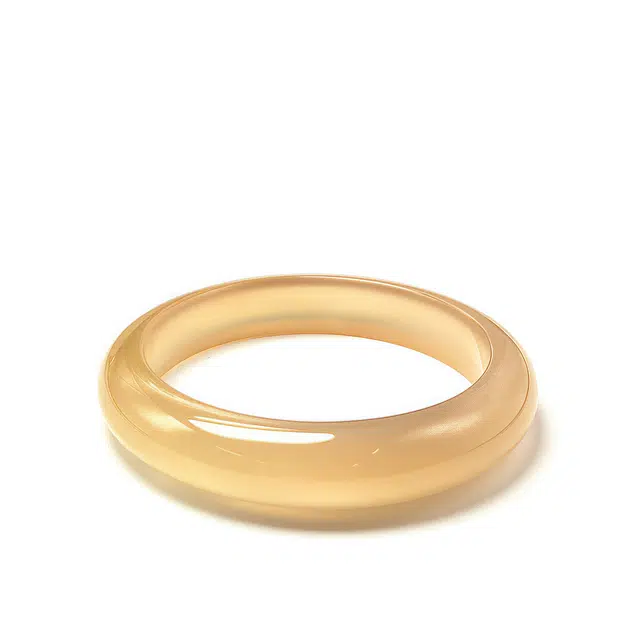 兰慕茵诺 高品质 马达加斯加料蜂蜜柚子美人贵妃镯 宫廷风 新中式国风 冰清玉洁 高雅华贵#好运天然 玉髓 手镯 女款