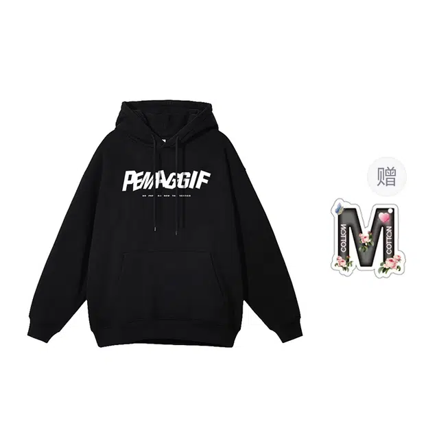 棉购 高级感加绒慵懒风小众设计卫衣 男女同款